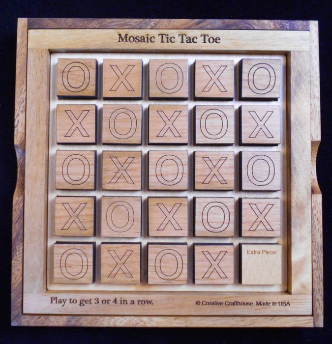 Wooden 5 X 5 Tic Tac Toe Board Digital Download 